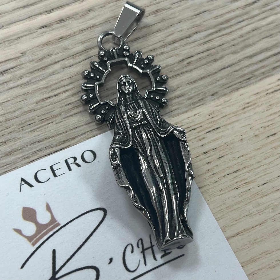 Thumbnail: Dije Acero Virgen Milagrosa