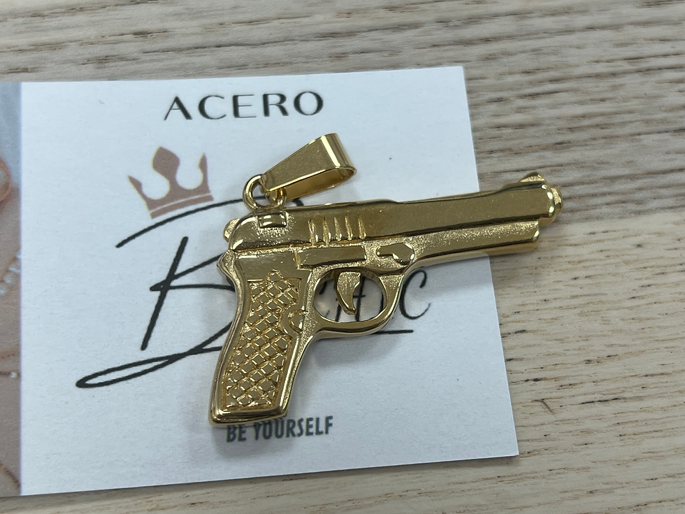 Miniatura: Dije Acero Pistola