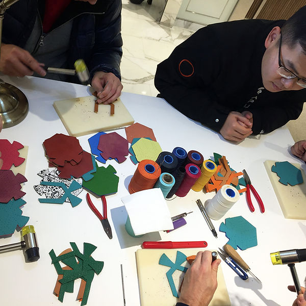 leather workshop tools