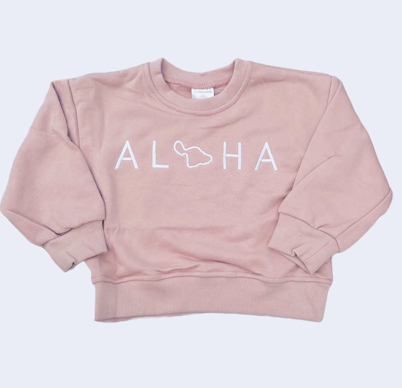 Dusty Pink Aloha | Maui Pullover Keiki Sweatshirts 