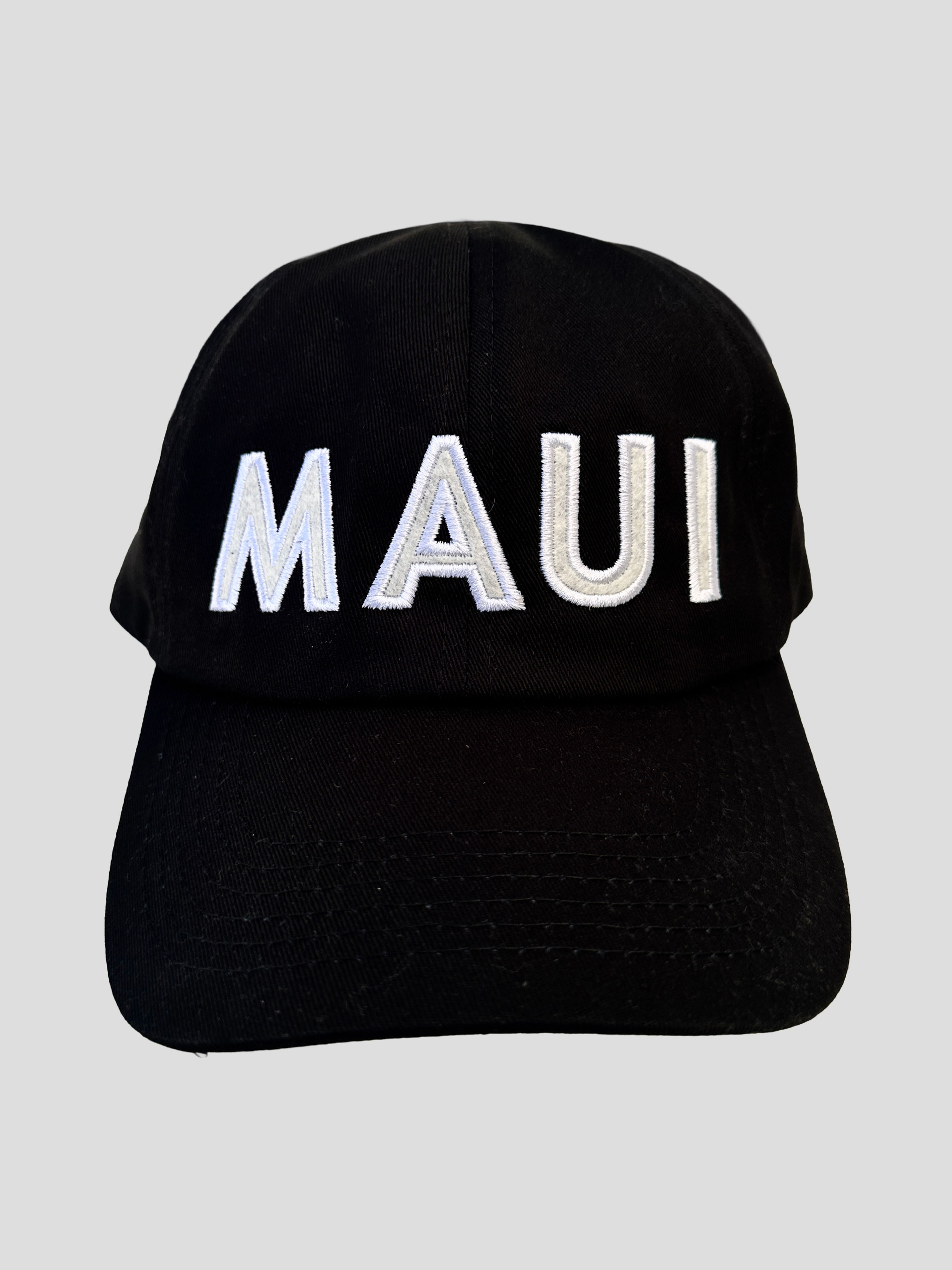 Adult - MAUI Embroidered Hat- Black
