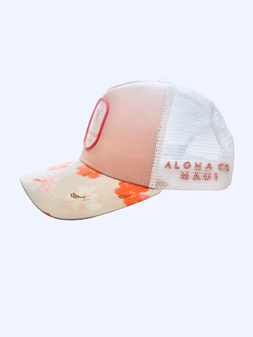 Thumbnail: Keiki Hibiscus Summer Punch Embroidered Patch Hat