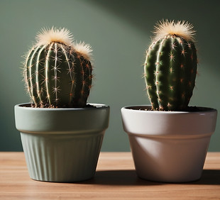 Default_A_hyper_realistic_Photo_of_two_cactus_in_a_pot_on_a_Ta_1.jpg