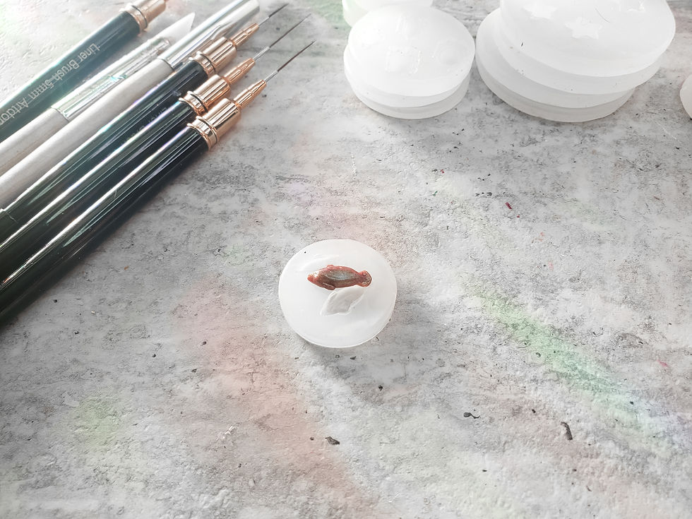 Thumbnail: Manatee Nail Charm Silicone Mold