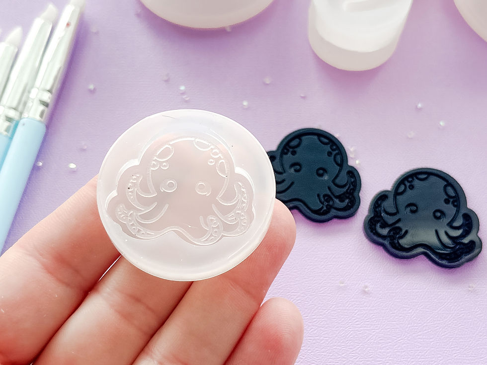 Thumbnail: Octopus Earrings & Charm Silicone Mold