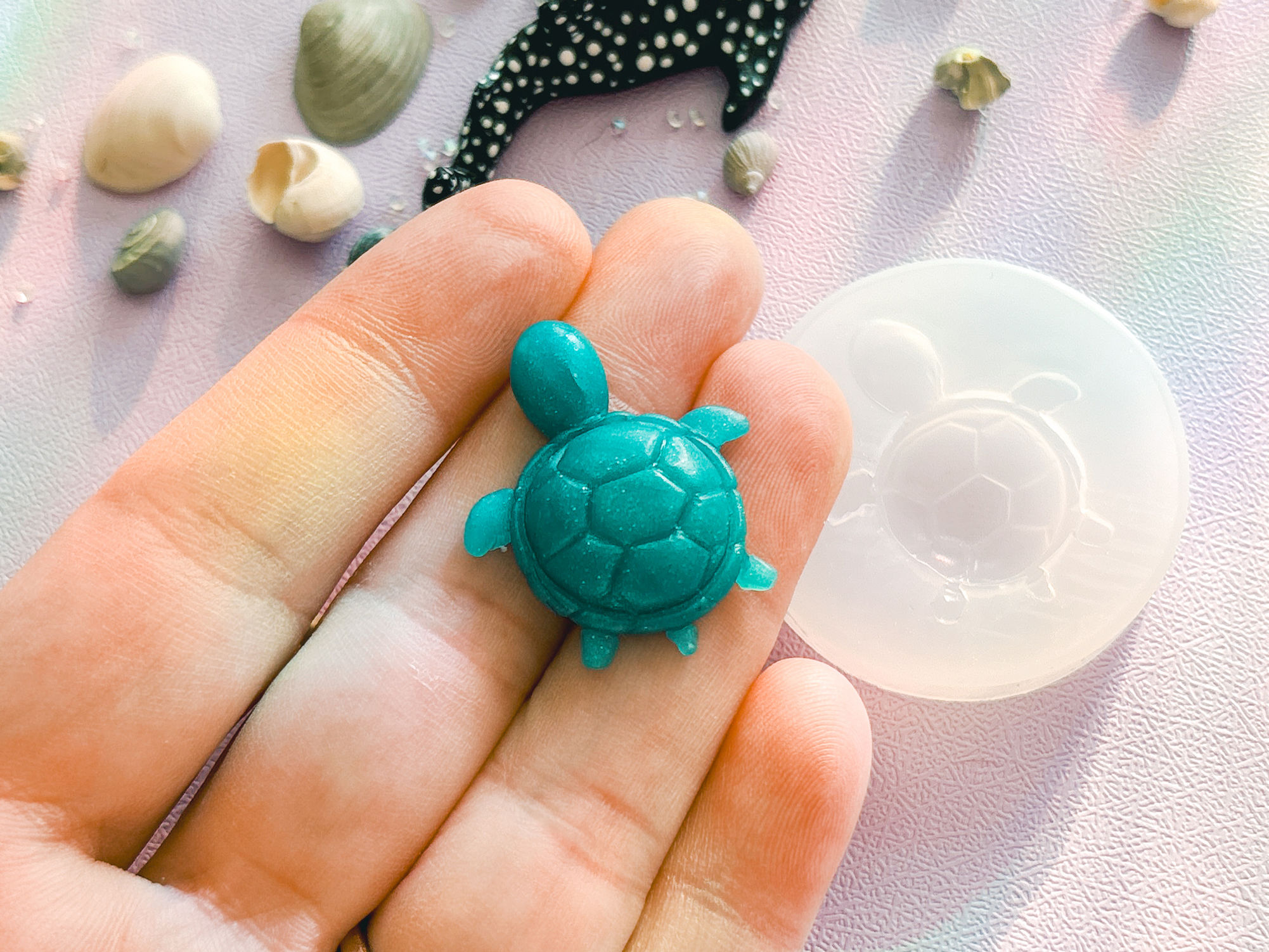 Sea Turtle Nail Charm Silicone Mold