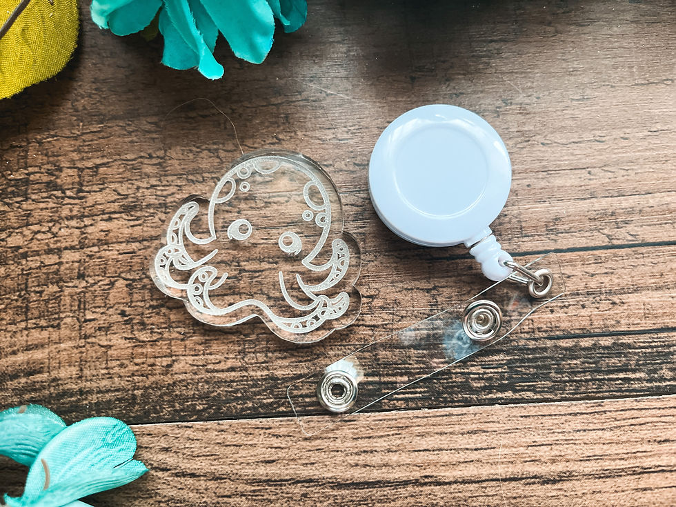 Thumbnail: Kawaii Octopus Badge Reel Silicone Mold