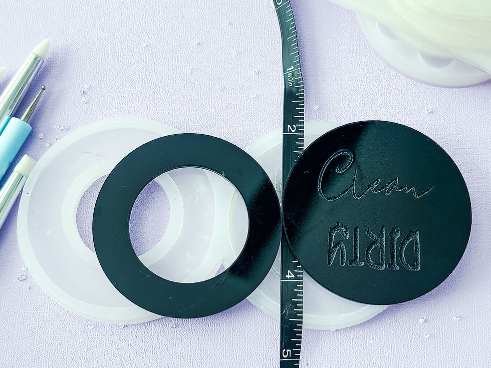 Thumbnail: Clean Dirty Magnet Slider Silicone Mold