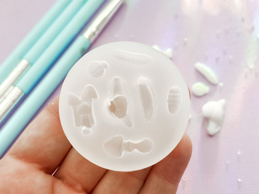 Thumbnail: Garden Snail, Bugs & Mushroom Mini Silicone Mold