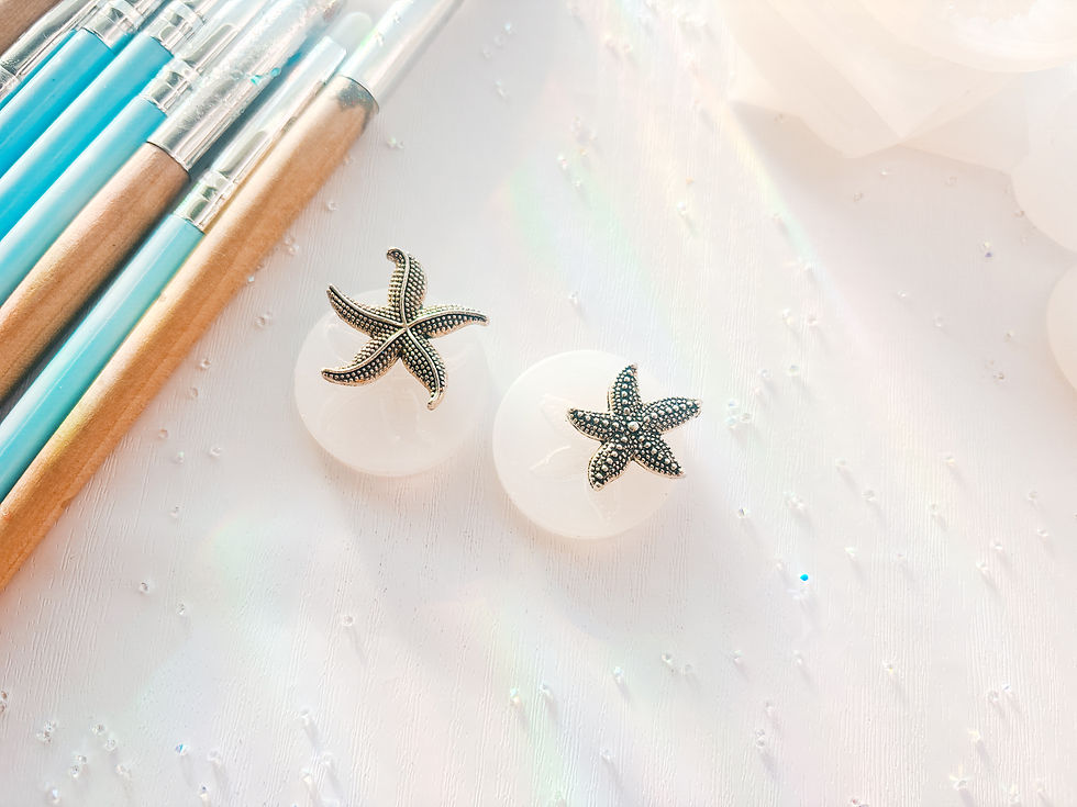 Thumbnail: Starfish Charms or Earrings Silicone Mold