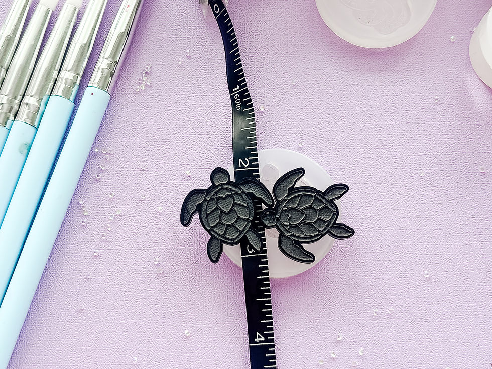 Thumbnail: Sea Turtle Earrings & Charm Silicone Mold