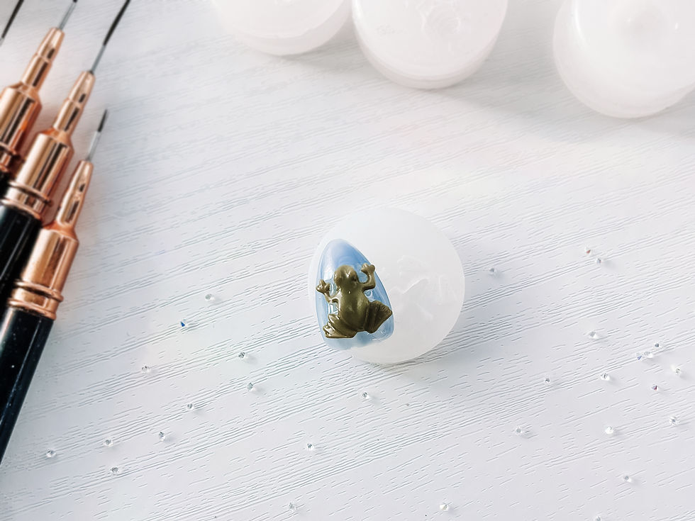 Thumbnail: Frog Nail Charm Silicone Mold