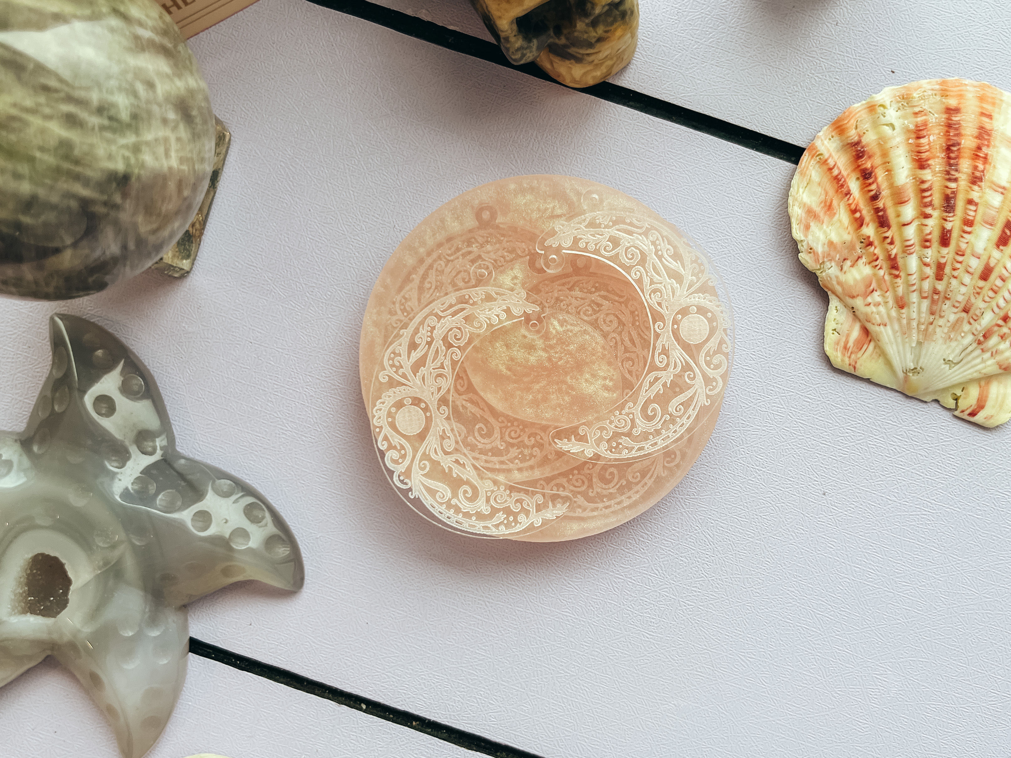 Moon Earrings Silicone Mold