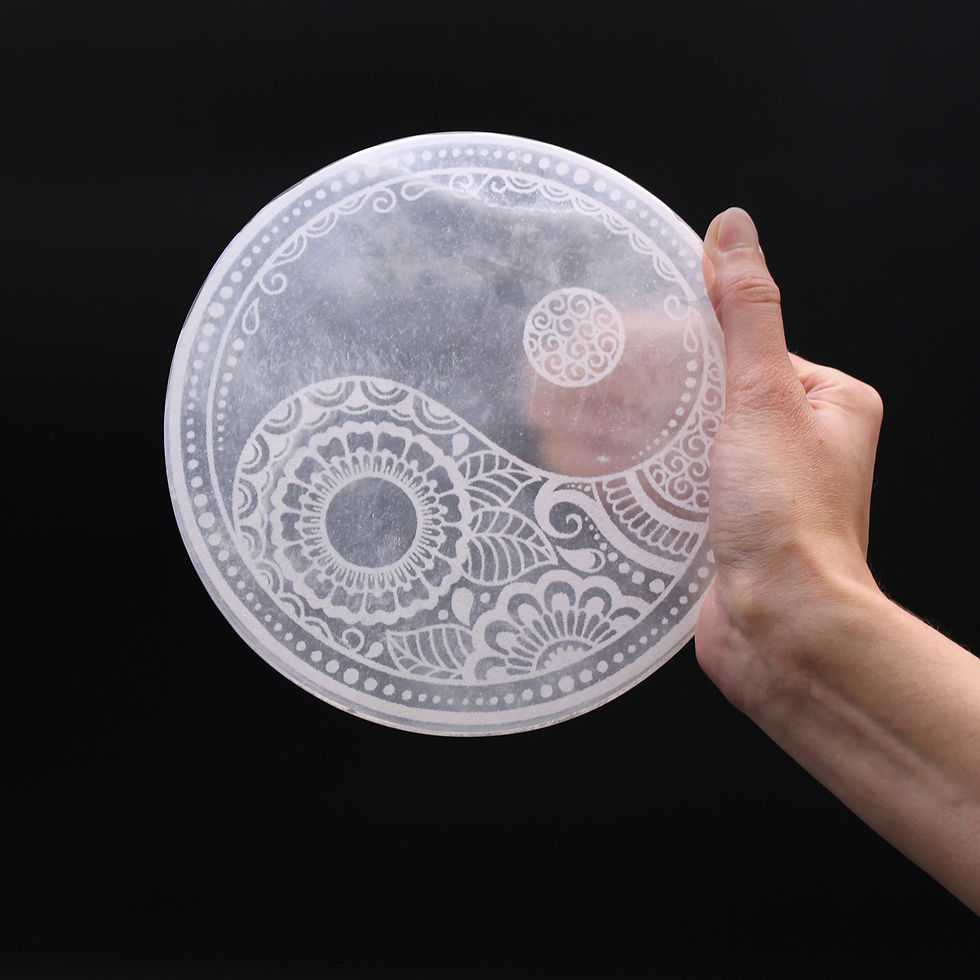 Grande Plaque de Sélénite 18cm - Feng Shui