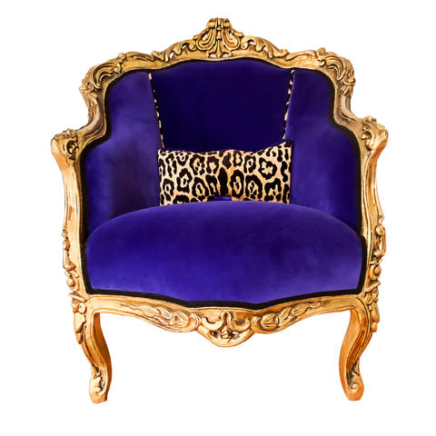 Fåtölj, rokoko, förgyllda möbler, konst, design, coola möbler, konstnärlig inredning, inredning, leopard tyg, leopard möbel