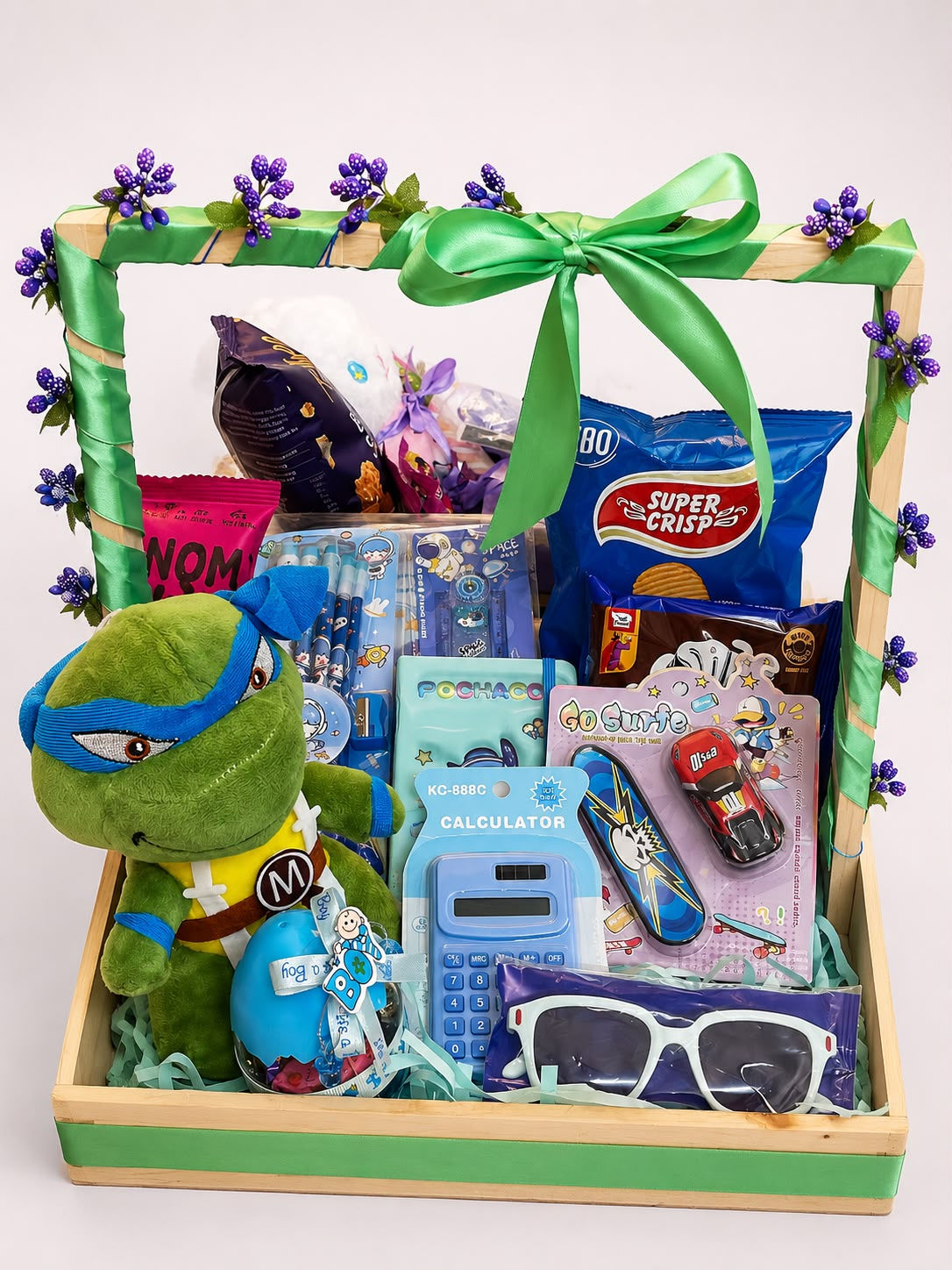 Green Ninja Boys Gift Basket