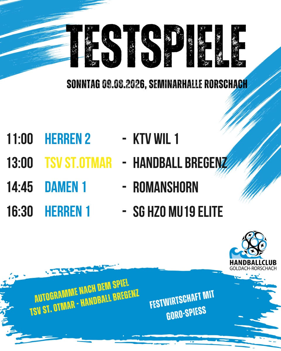 Trainingsspiele des HC GoRO