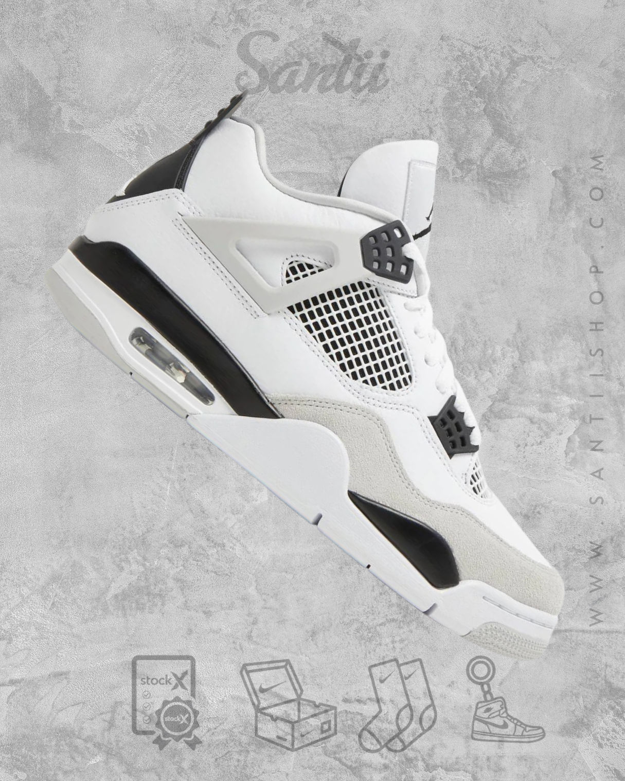 Air Jordan 4 "Military Black Grey"