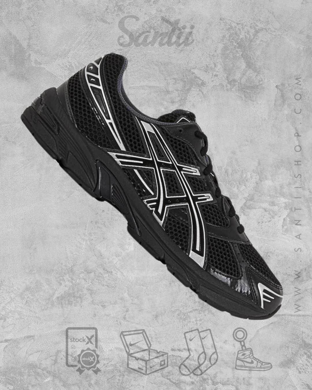 Asics “Black Pure Silver”