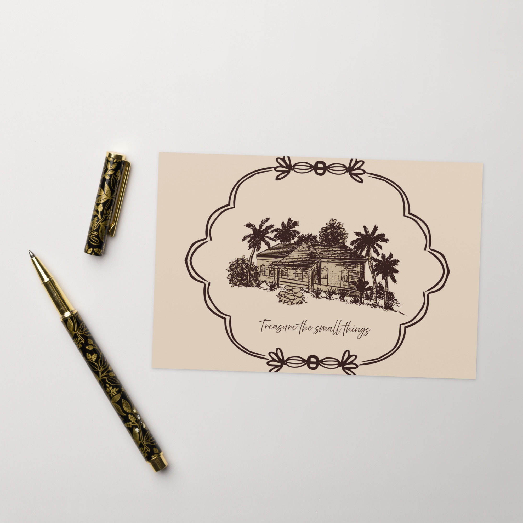 Vintage Greeting card "Treasure the Small Things"