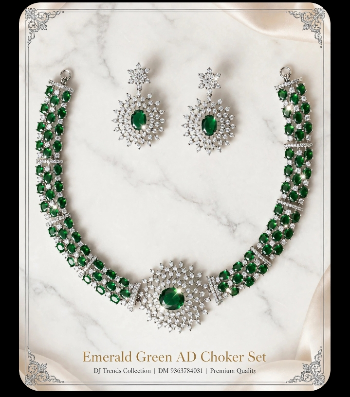Emerald Green AD Choker Set