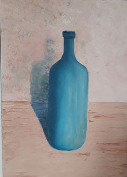 Le flacon bleu