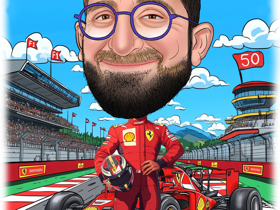 Formula 1 Racing caricatures