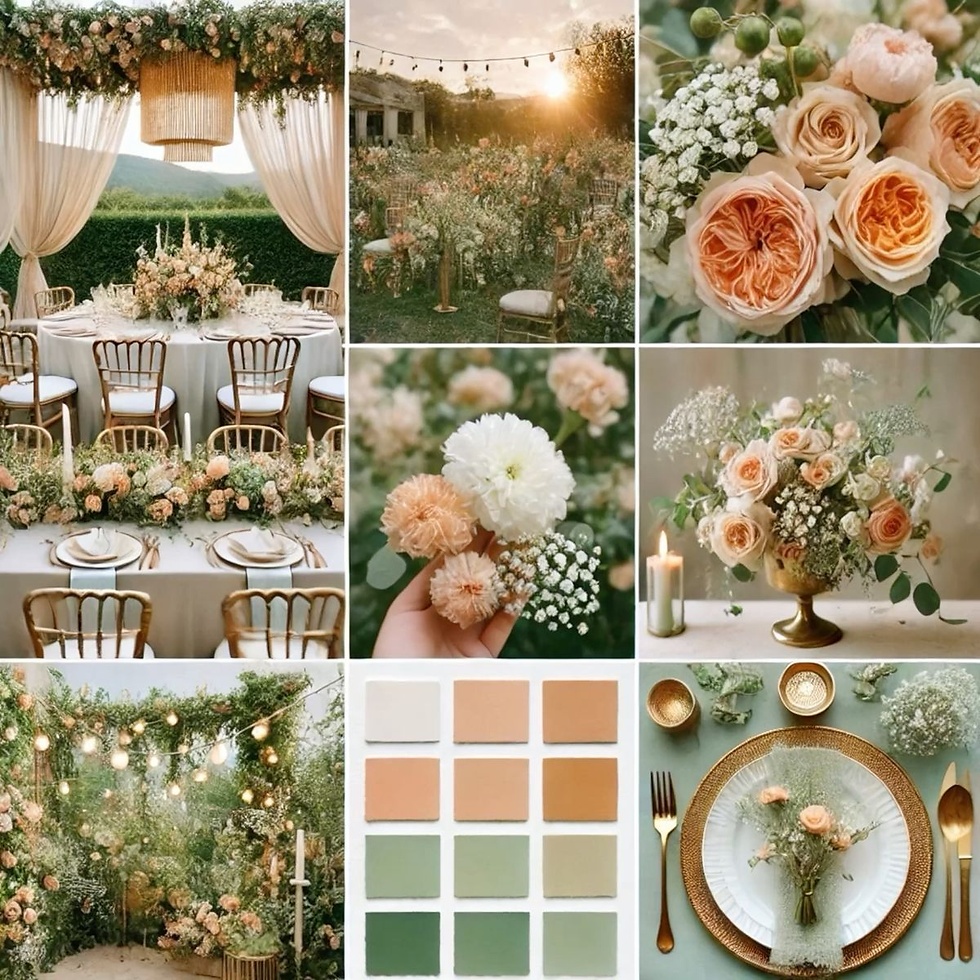 Vestibus Club - Tendances 2026 - Palette Mariage - Pastel Sauge