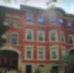 A finished brick building