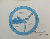 Waldorf Education Grade 7 History Geography Bookwork Anaximander's Map of the world