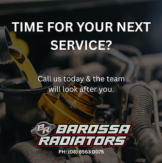 TIME FOR YOUR NEXT SERVICE