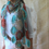 Thumbnail: Floral Blue Shades Shawl. Boho Shawl Wrap. All seasons Floral Shawl.