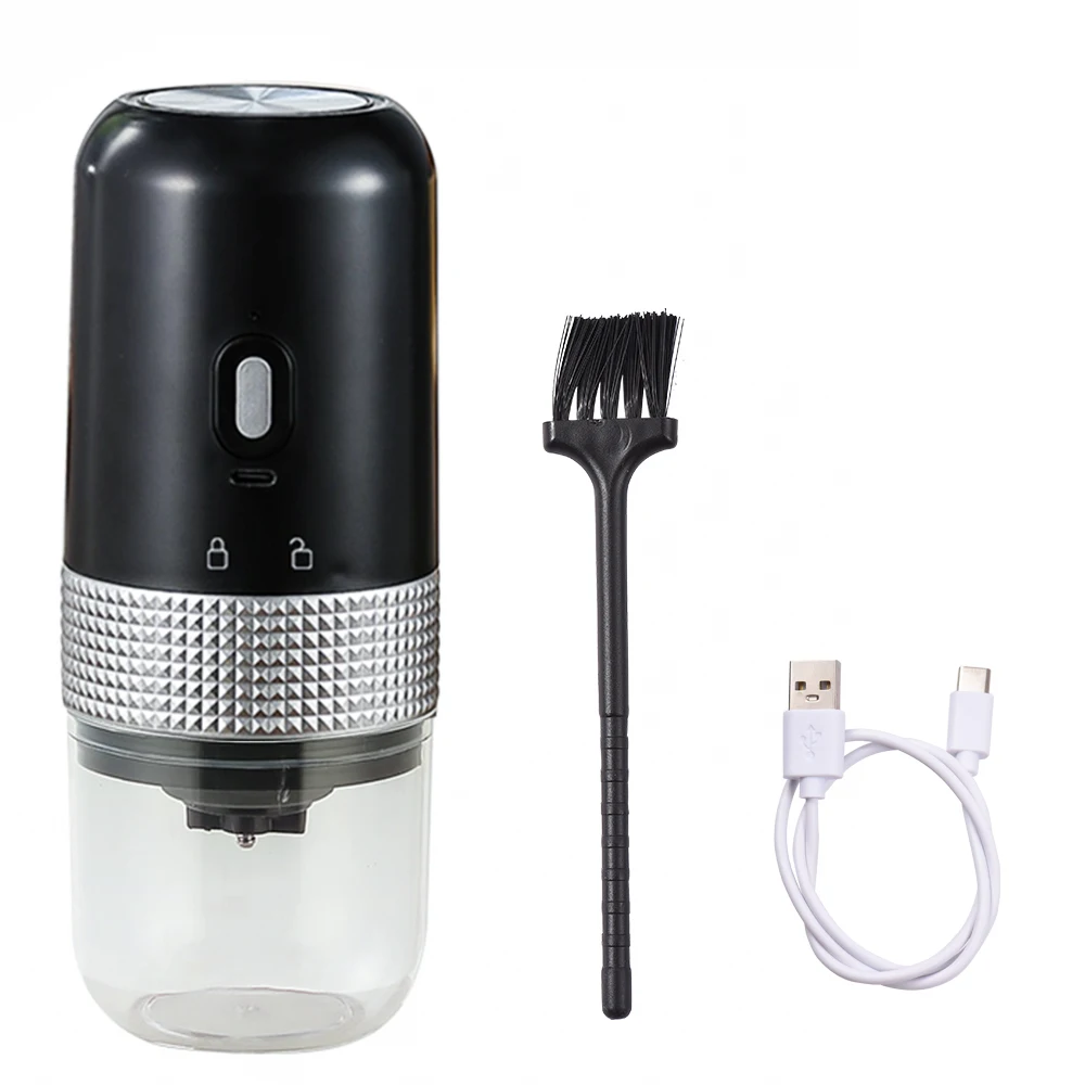 13W 200Ml Rechargeable Electric Burr Coffee Grinder Portable Adjustable Setting