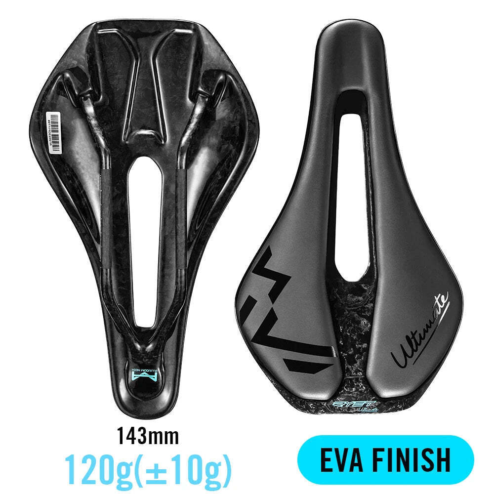 Ultralight Carbon Bicycle Saddle 135Mm MTB Road Bike Seat by RYET