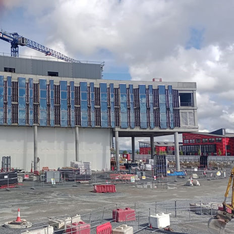 Hospital Limerick curtain wall
