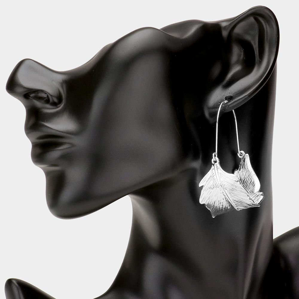 Shiny Leaf Earrings