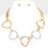 Thumbnail: Shiny Trio Hearts Necklace Set
