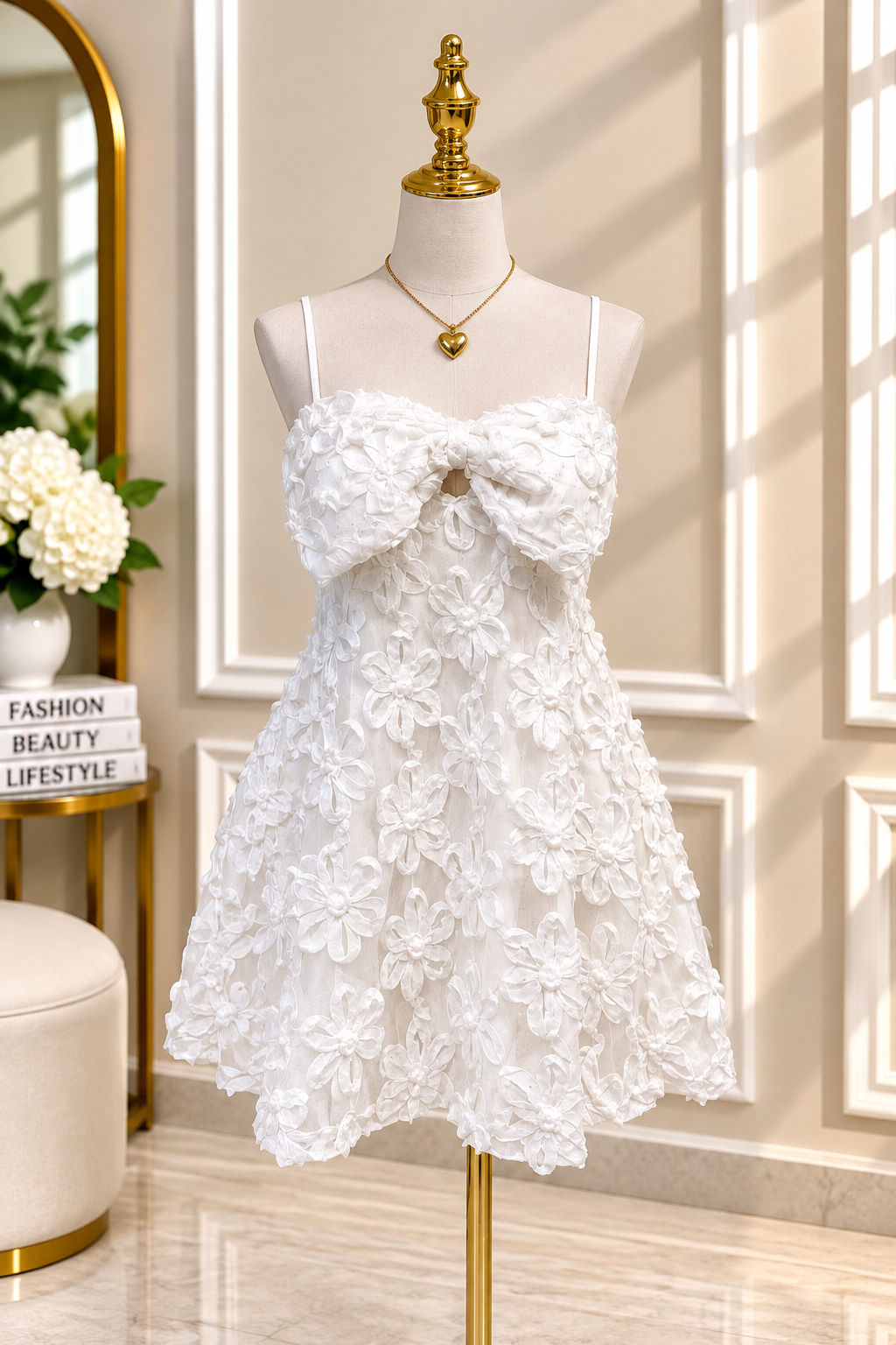 🤍Vestido Fleur Blanche ✨