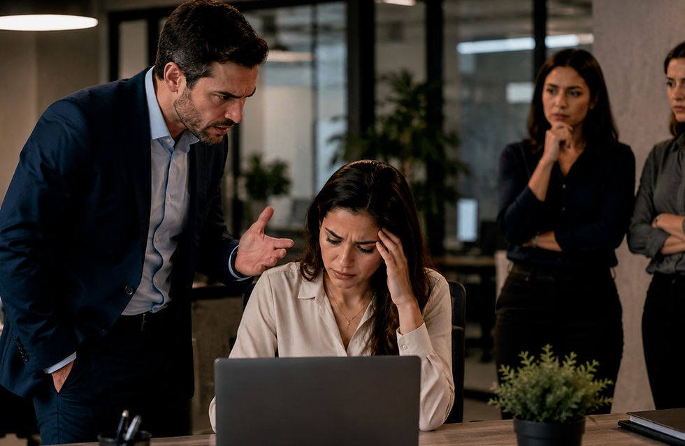 Assédio moral no ambiente de trabalho: conheça os sinais que merecem atenção e quando a situação pode exigir análise jurídica.