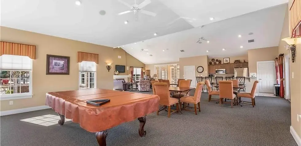 Clubhouse from back of room