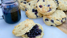 Wild Blueberry Biscuits