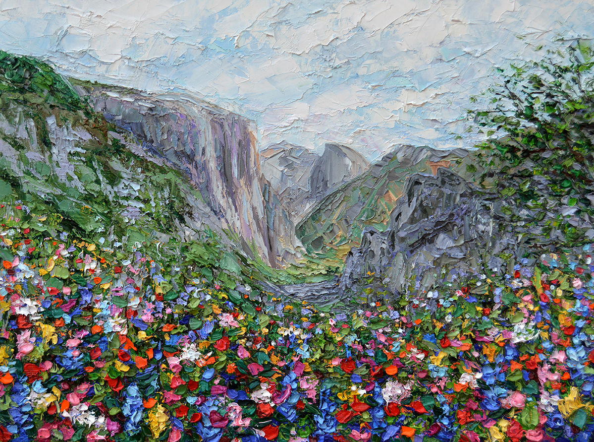Yosemite Wildflowers, 18"x24"