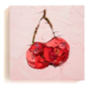 Tulare Cherries Glimmer, 4"x4"