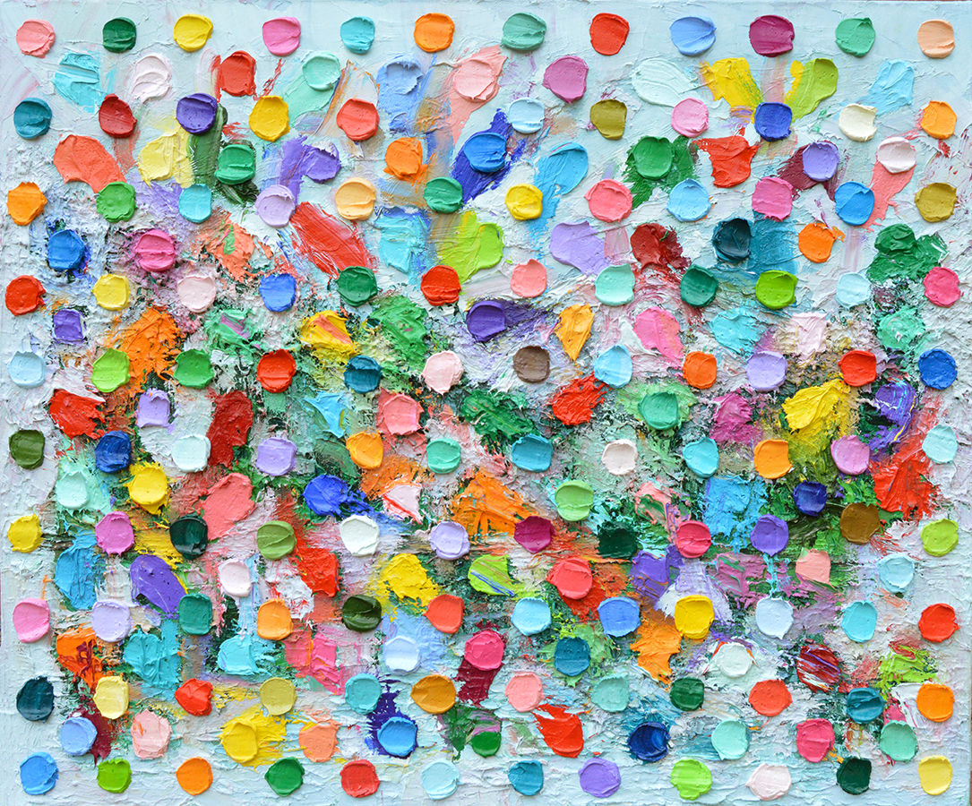 Polka Daub Hidden Lake, 20"x24"