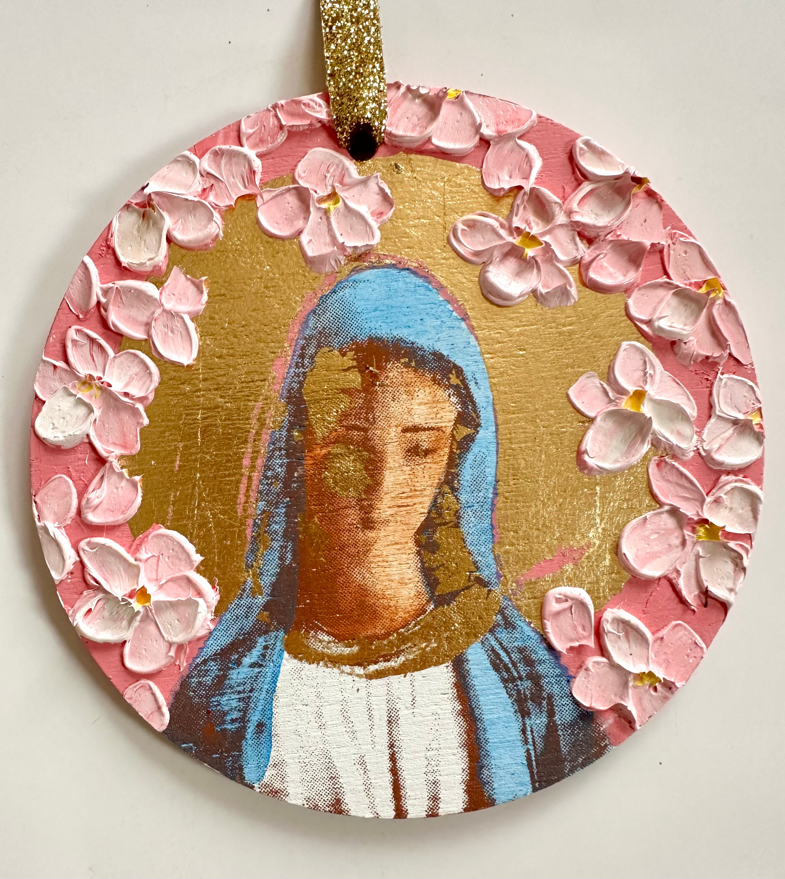 Hail Mary Cherry Blossom Ornament
