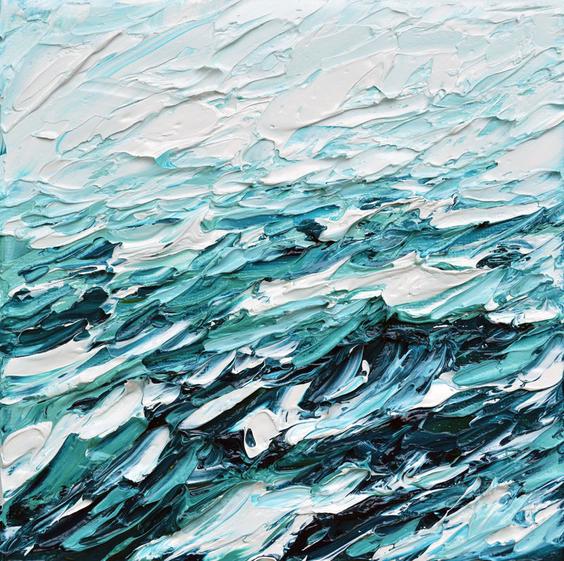 Swirling Seas 2, 6"x6"