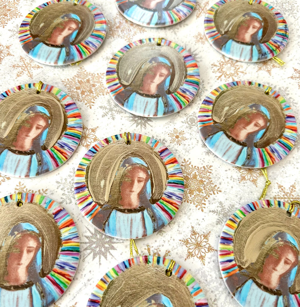 Embellished Ceramic Ornament