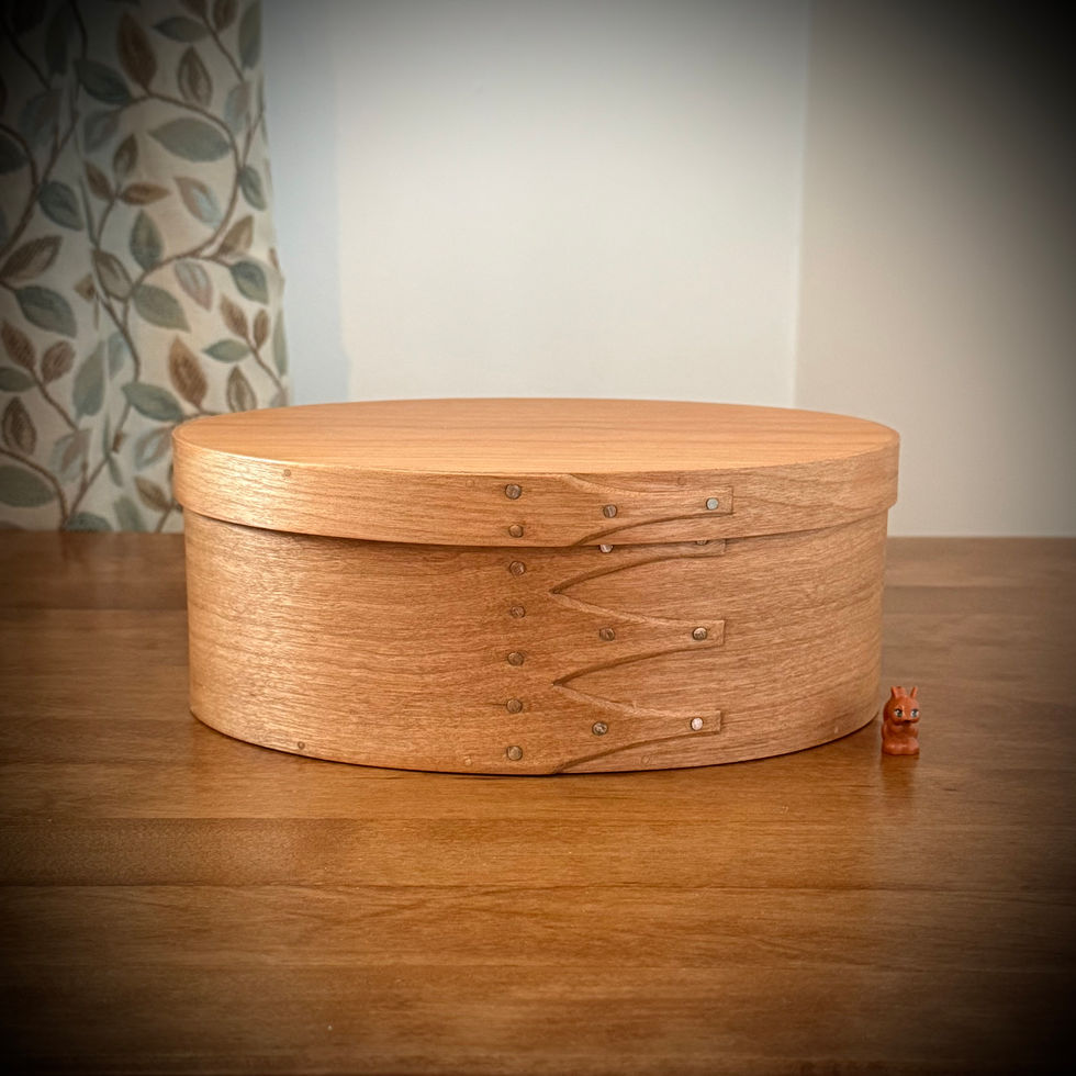 Cherry Shaker Oval Wooden Box Size 4
