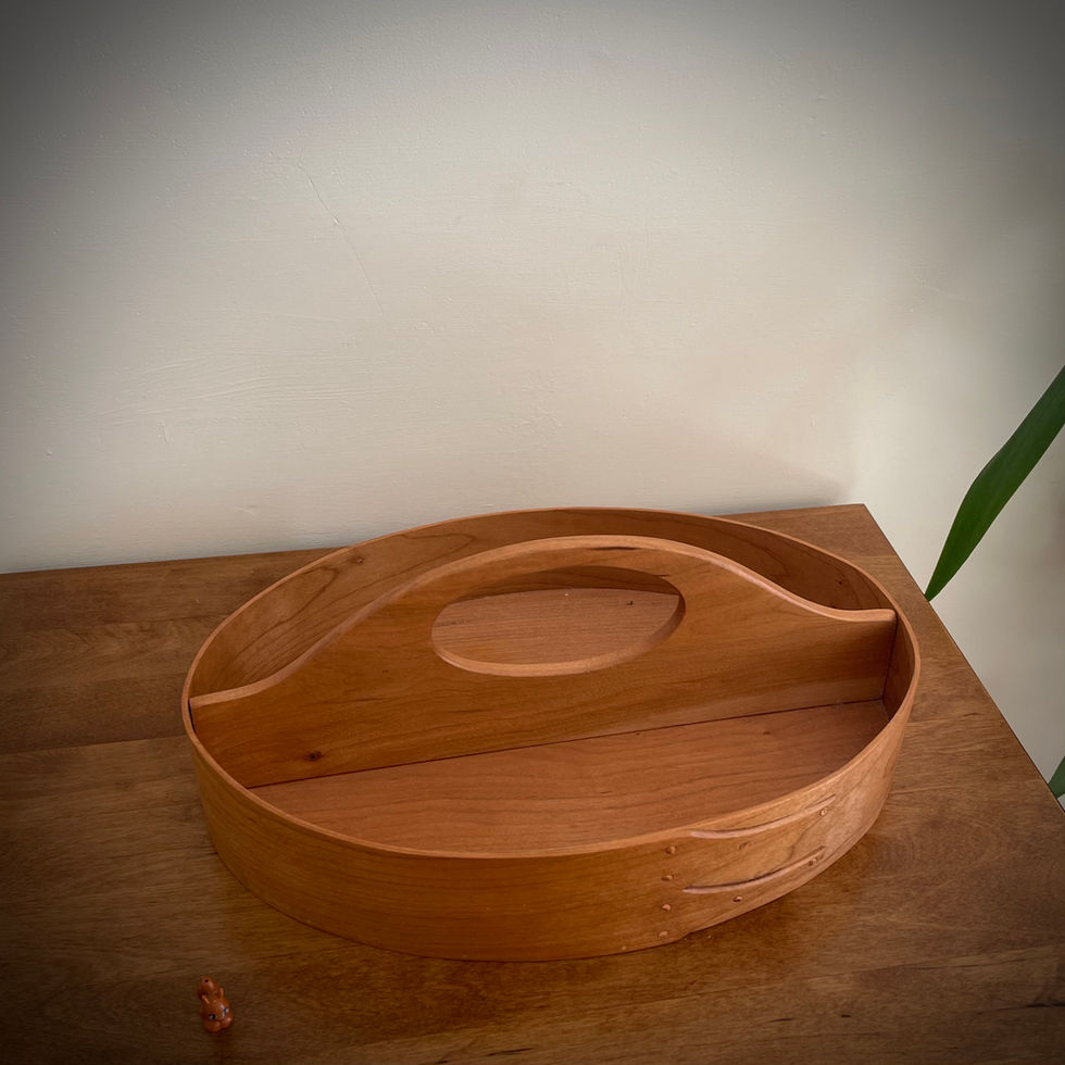 Cherry Shaker Oval Wooden Carrier Size 7