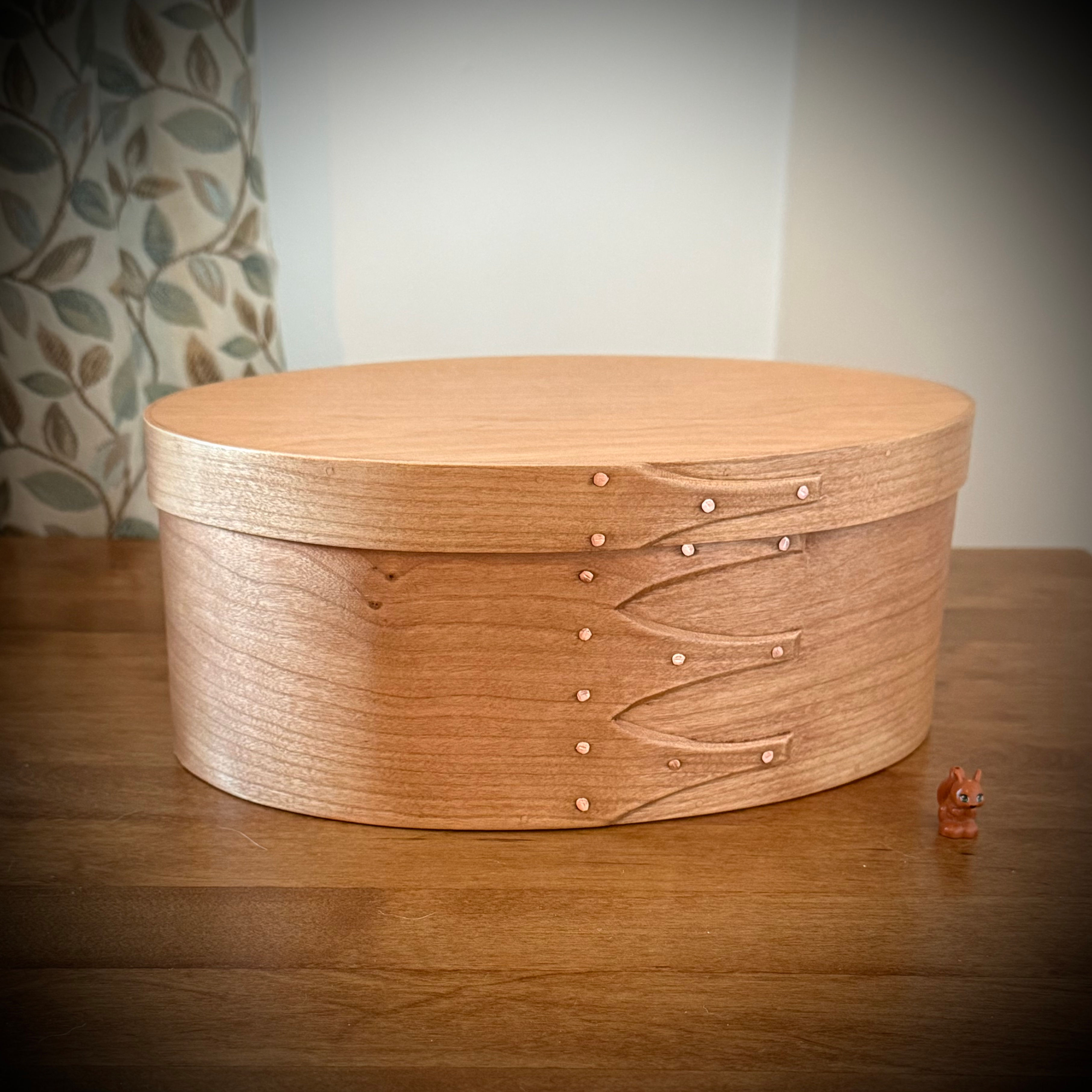 Cherry Shaker Oval Wooden Box Size 5